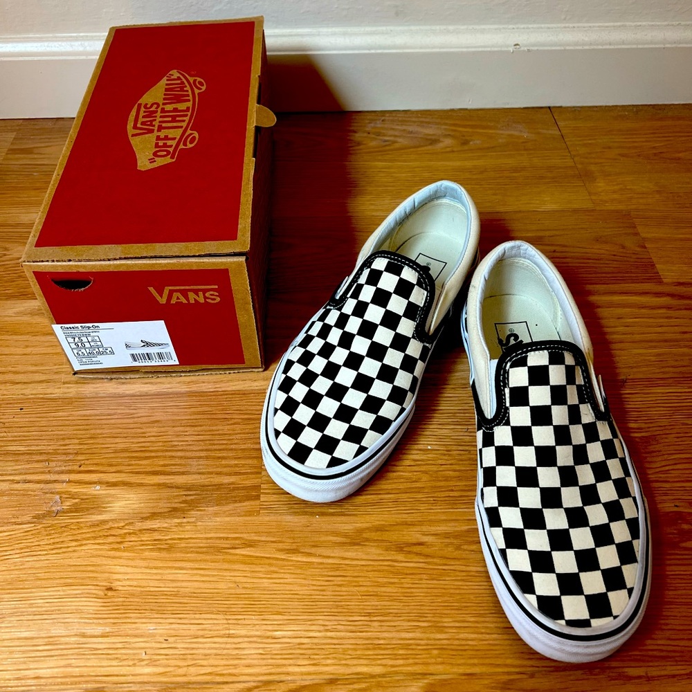 Vans Classic Slip-On Checkerboard Shoe
